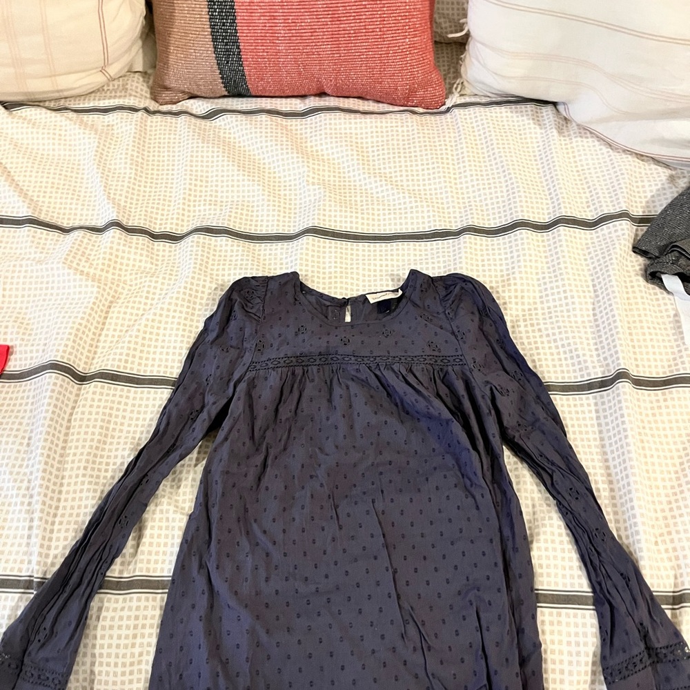 Universal Thread Dark Blue Textured Top